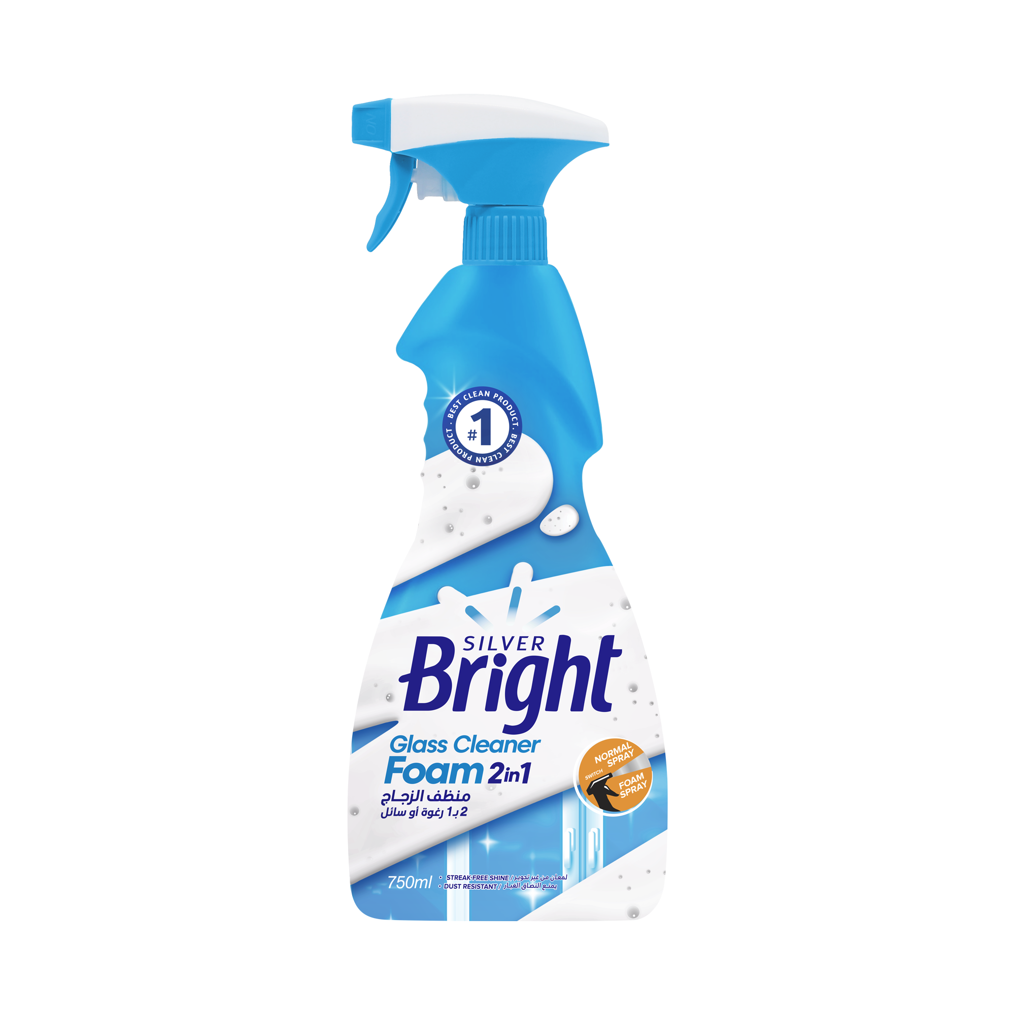 glass-cleaner-750-ml Glass Cleaner 2×1 (Foam & Liquid) - Image 1