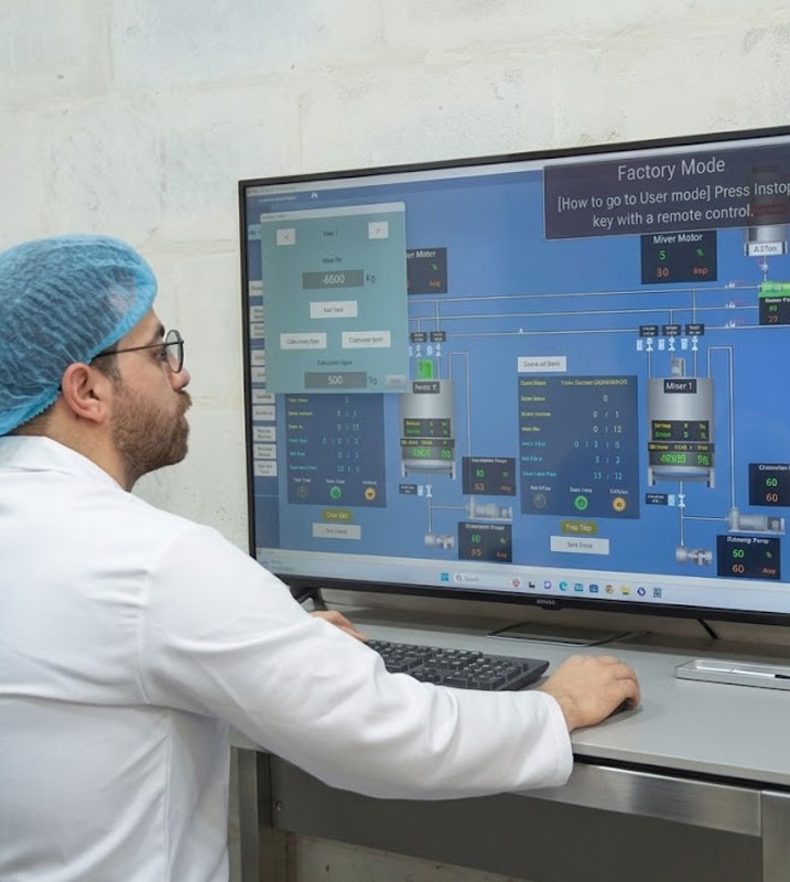 Al-Najah operator at the production control station